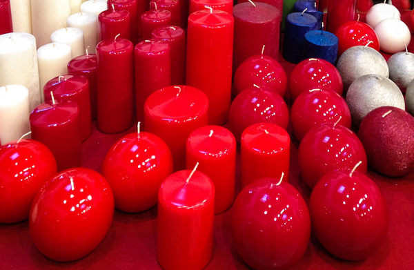 Cereria Di Giorgio red candles